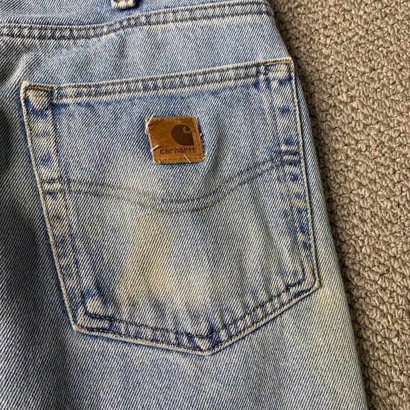 Carhartt Mens‎ Jeans Size 36X32 Blue Medium Wash Denim Traditional Fit Straight - Picture 4 of 13